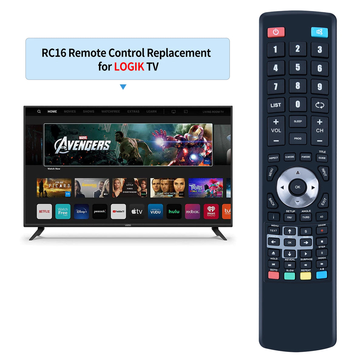 RM-C3171 Remote Control For JVC TV LT-22E53B LT-40E710 LT-42C550 LT22E53B