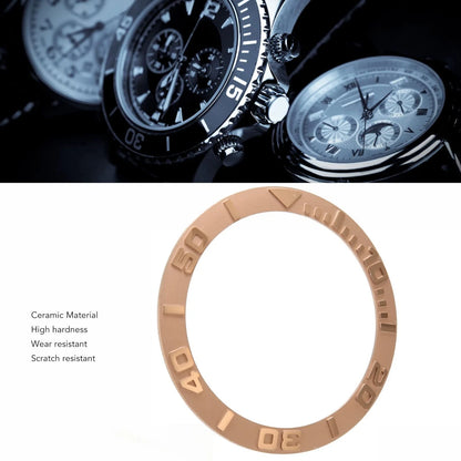 Watch Bezel Insert, 38mm Replacement Parts, Ceramic Digit Bezel...