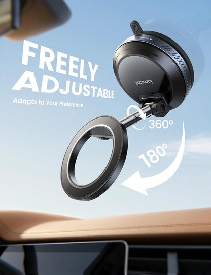 Lamicall Car Phone Holder Mount - [Ultra Vacuum Suction] Holders Black