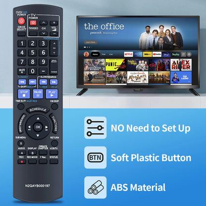 N2QAYB000197 Remote Control For Panasonic DVD Player DMR-EZ485VK DMR-EZ485V