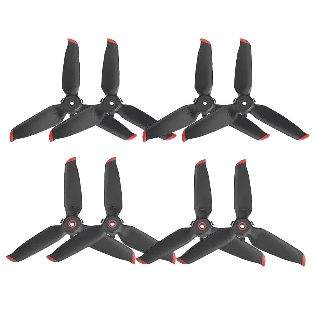 8Pcs Propellers Replacement for DJI FPV - Lightweight Drone Accessories Black