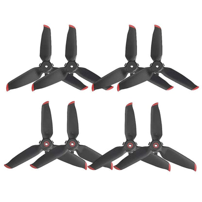8Pcs Propellers Replacement for DJI FPV - Lightweight Drone Accessories Black