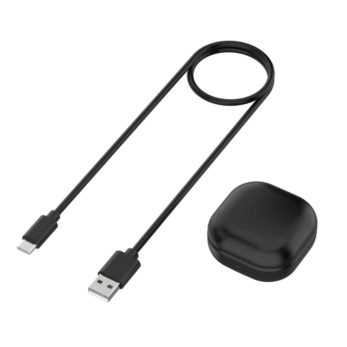 Black Earbuds Charging Case Charger Box with Battery For Galaxy Buds Live E