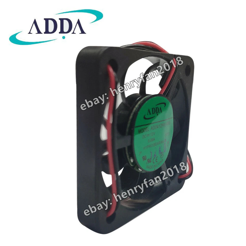 ADDA AD0412HX-K90 Axial Fan 12V 0.08A 40*40*6MM 2-wire Slient Tester Cooling Fan