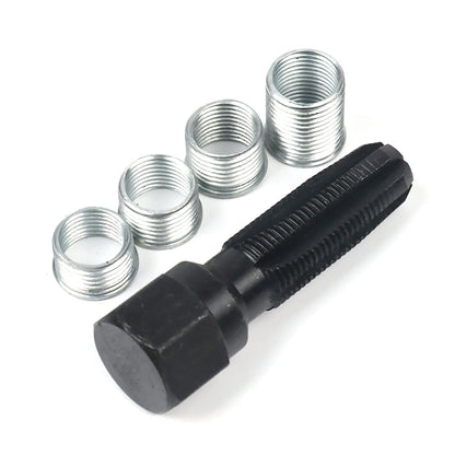 M14 x1.25 Spark Plug Rethread Thread Repair Kit Reamer Tap with 4 Inserts D