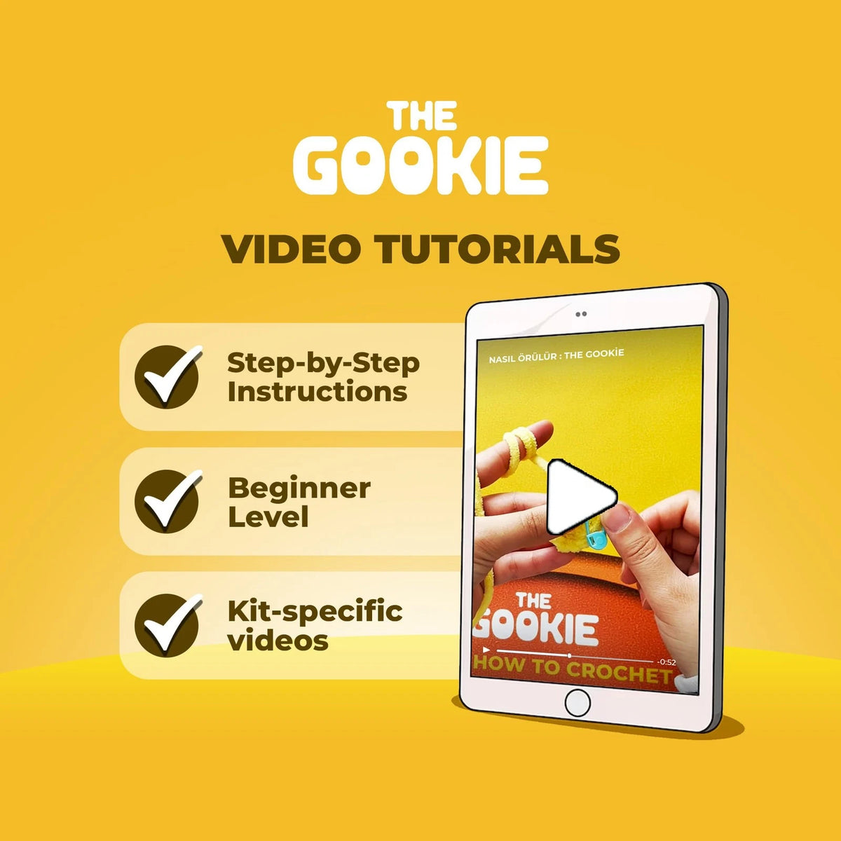 THE GOOKIE Crochet Kit for Beginners - All-in-One Amigurumi with Capybara