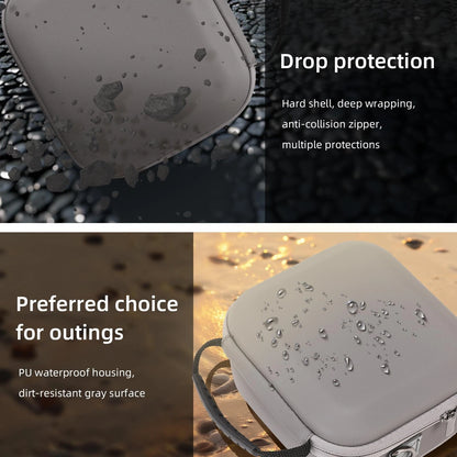 AuyKoo Storage Bag for DJI Neo 2，Portable Travel Hard Shell PU Small, Gray