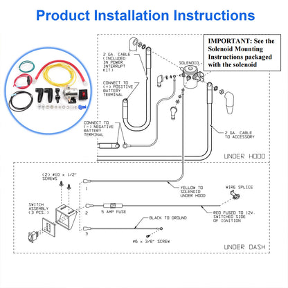 Winch Power Interrupt Kit for Jeep Truck ATV UTV