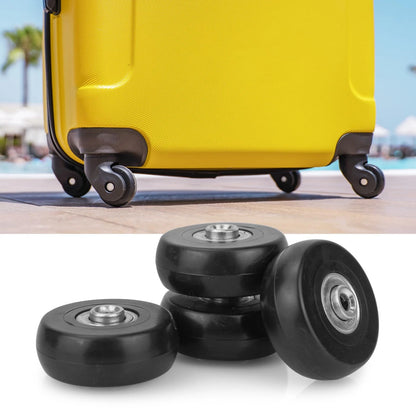 Zoofen 42 x 18mm Luggage Replacement Wheels 4 Pcs - Rubber Suitcase 42 x