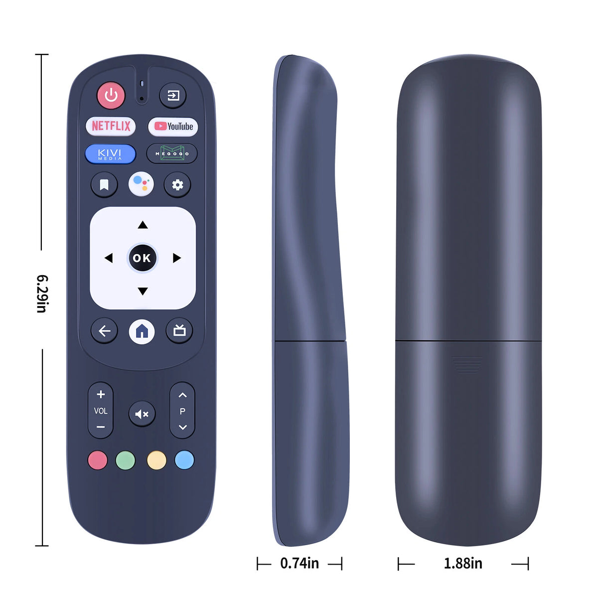 Replacement Voice Remote Control For Kivi RC28 RC90 TV