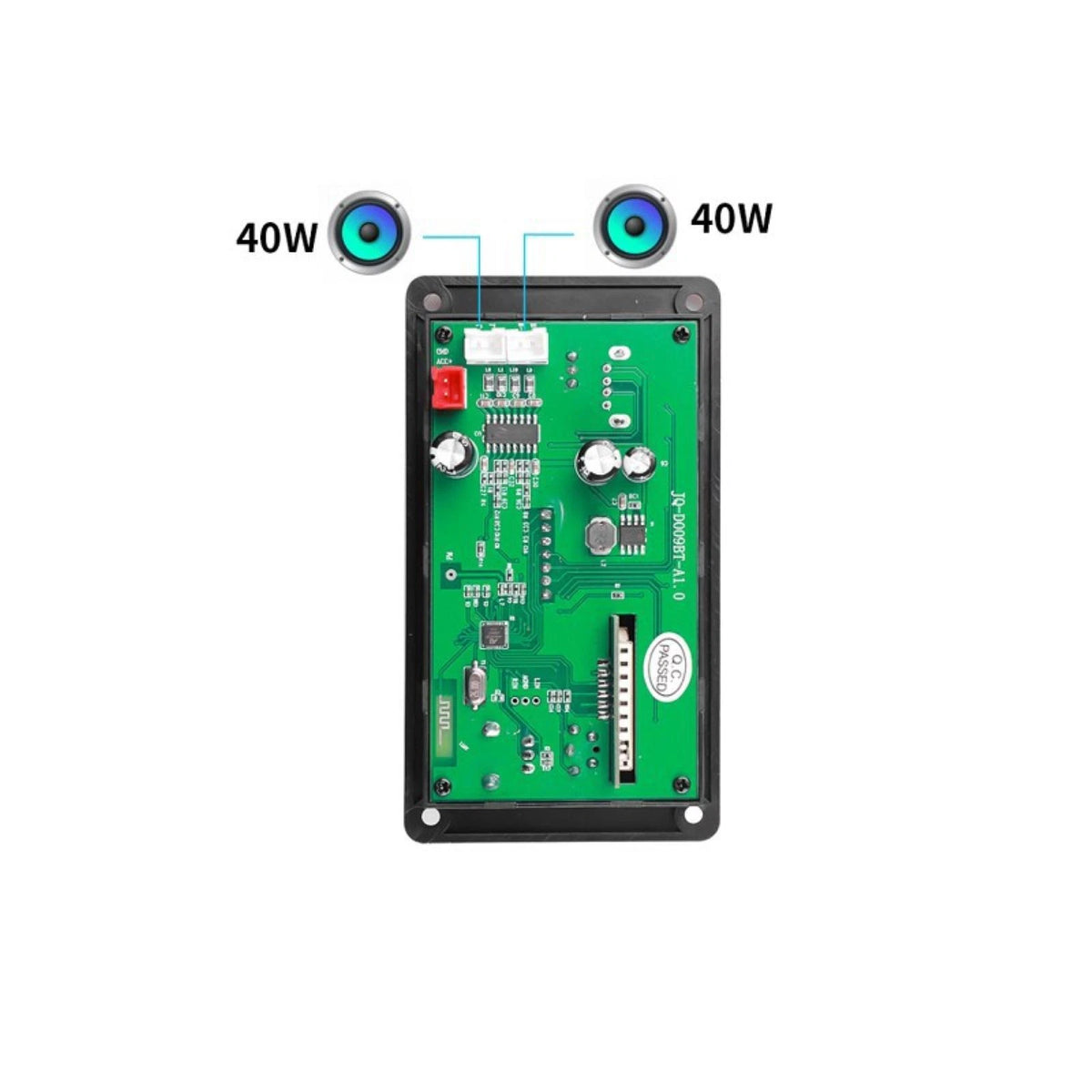 Audiophile-Grade Amplifier Decoder Board BT 5.0 2*40W Amplifier MP3/WMA/WAV