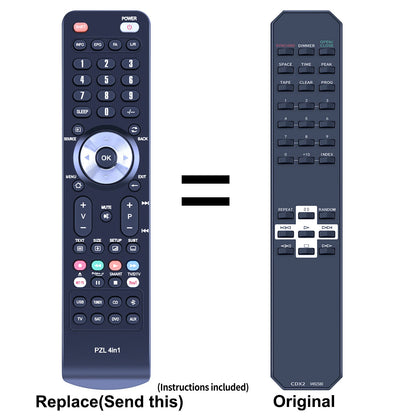 CDX2 V492580 Replacement Remote Control For Yamaha CDX596 CDX469 CDX396