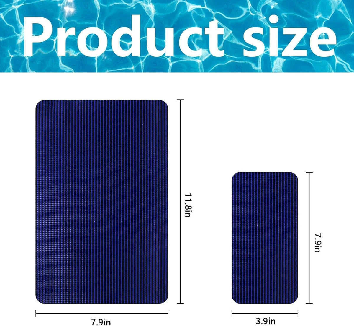 Lfutari 6pcs Swimming Pool Cover Repair Kit - Blue 8 x 12 inches, blue