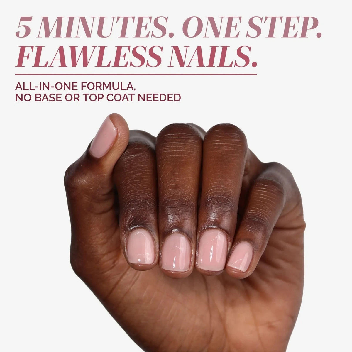 LONDONTOWN kur Perfecting Nail 0.4 Fl Oz (Pack of 1), #4 Dusty Rose Tint