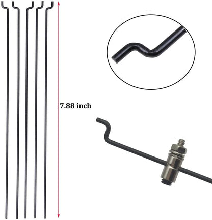 5 Sets Nylon Control Horns + Steel PushRods + Pushrod Connector Linkage...