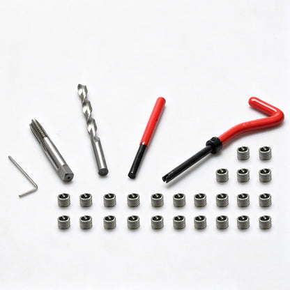 M8 x 1.25 Thread Repair Kit Stainless Steel Insert Set for Aluminum Cast Iron