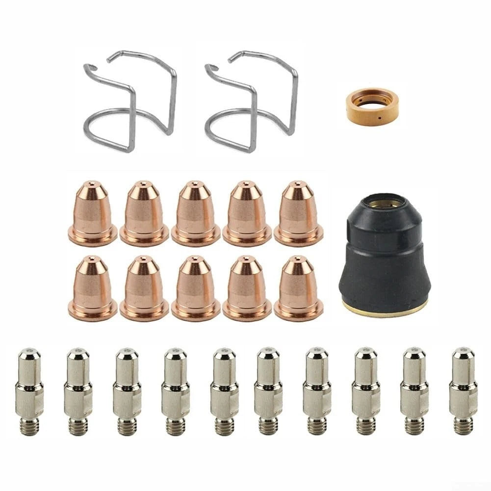Plasma Cutter Parts, Electrode Tips Cups Consumables For brass/sliver/black