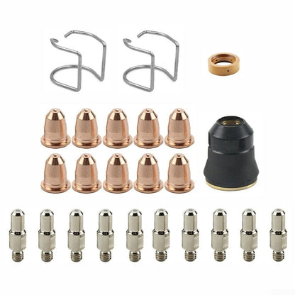 Plasma Cutter Parts, Electrode Tips Cups Consumables For brass/sliver/black