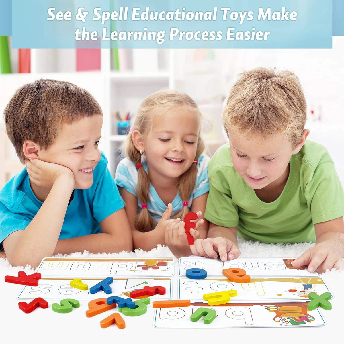 Officygnet Learning Toys for 3 4 5 6 Years Old Boys and Girls, See & Medium