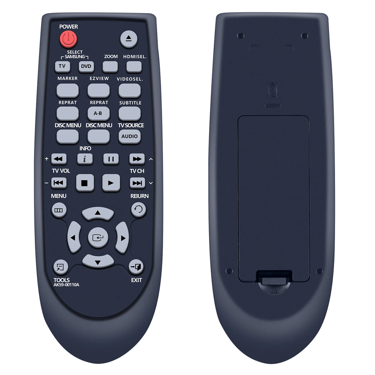 AK59-00110A Replace Remote Control For Samsung DVD DVD-C500/XER DVD-C510/EDC