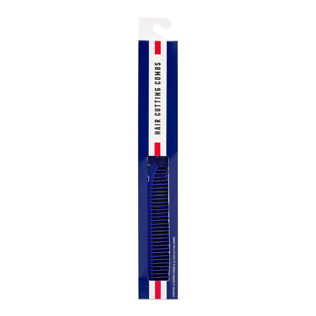 JOHNNY B. Professional 4 Pack Carbon Cutting & Styling Combs for 4-Pack, Blue