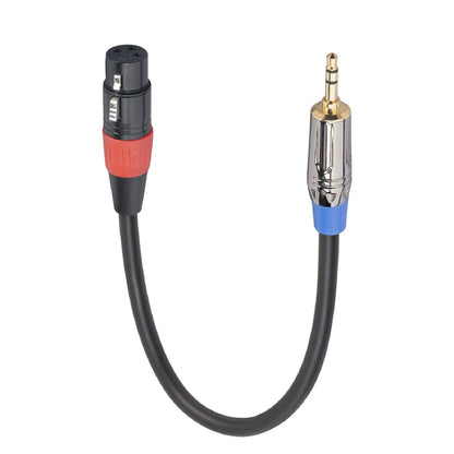 Jack 3.5mm to 3Pin XLR Cable TRS M to XLR Female Audio Adapter Cable For Phone