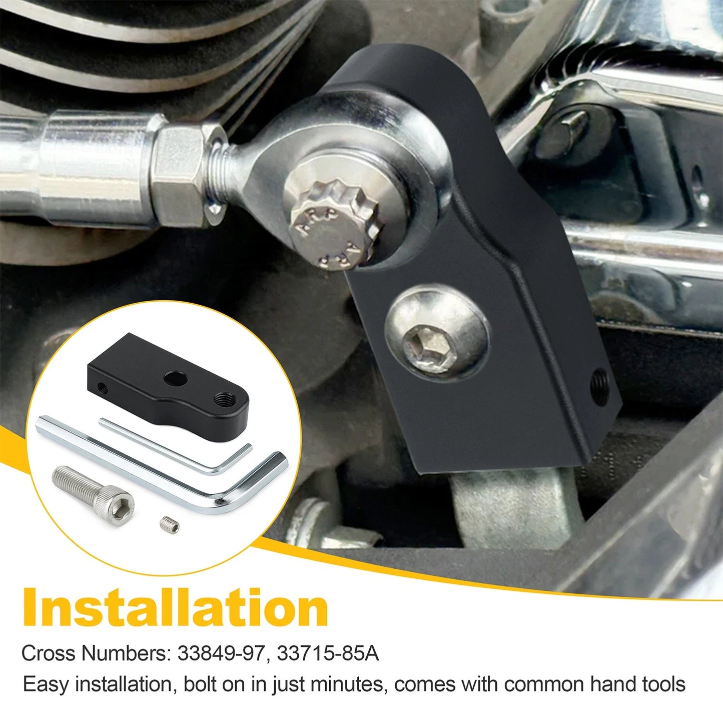 Neutral Shift Bracket Kit For Harley-Davidson Twin Cam 1999-2007