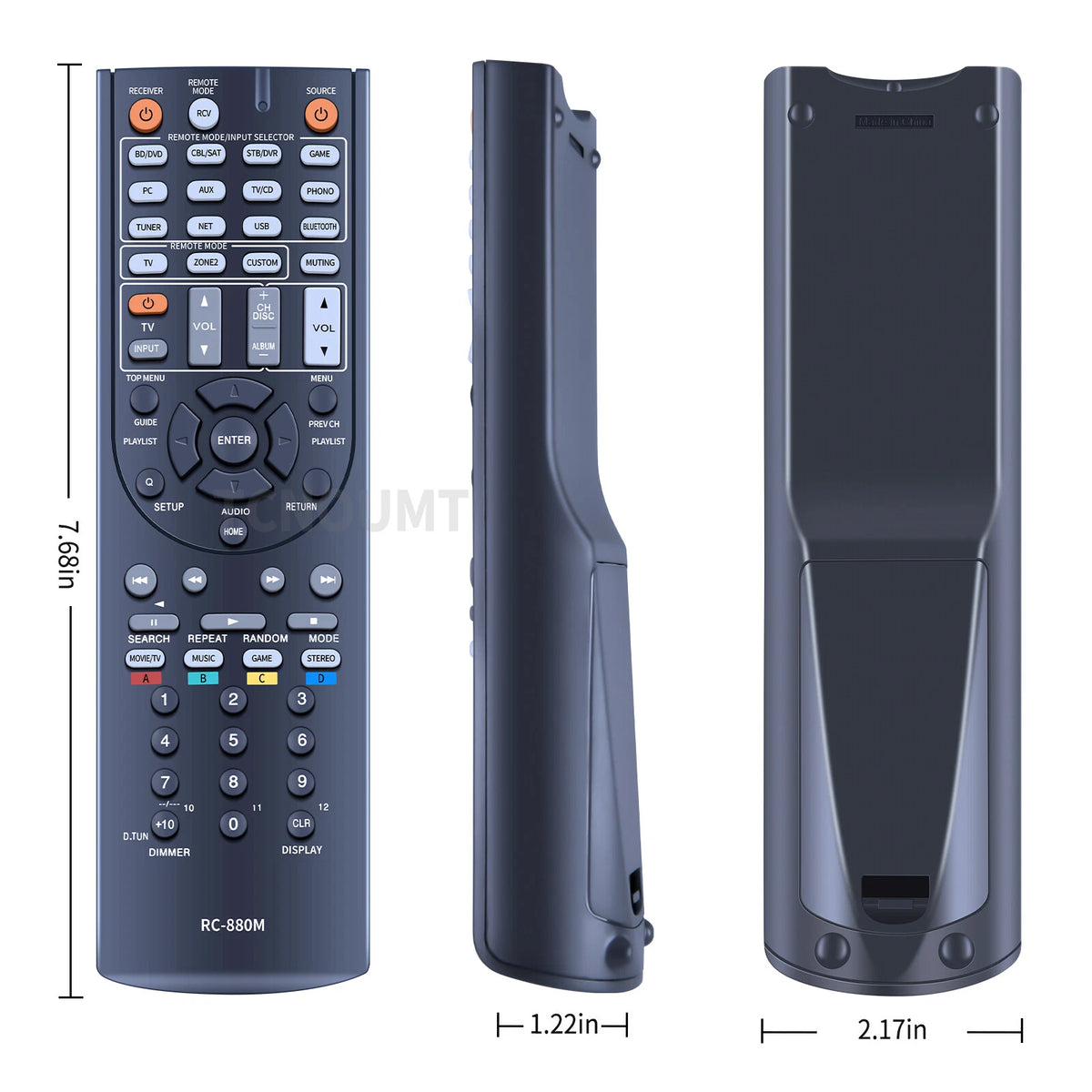RC-880M Remote Control For Onkyo AV Receiver TX-NR636 HT-RC660 HT-R693