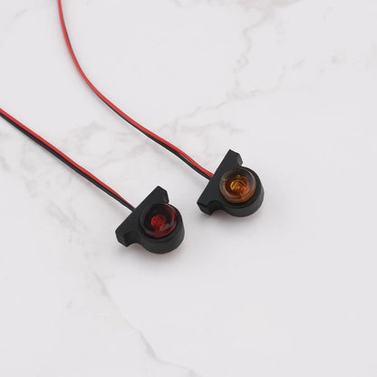 Create idea 1 Pair Dual Color Marker Lights 1/14 RC Car Side Red, Orange