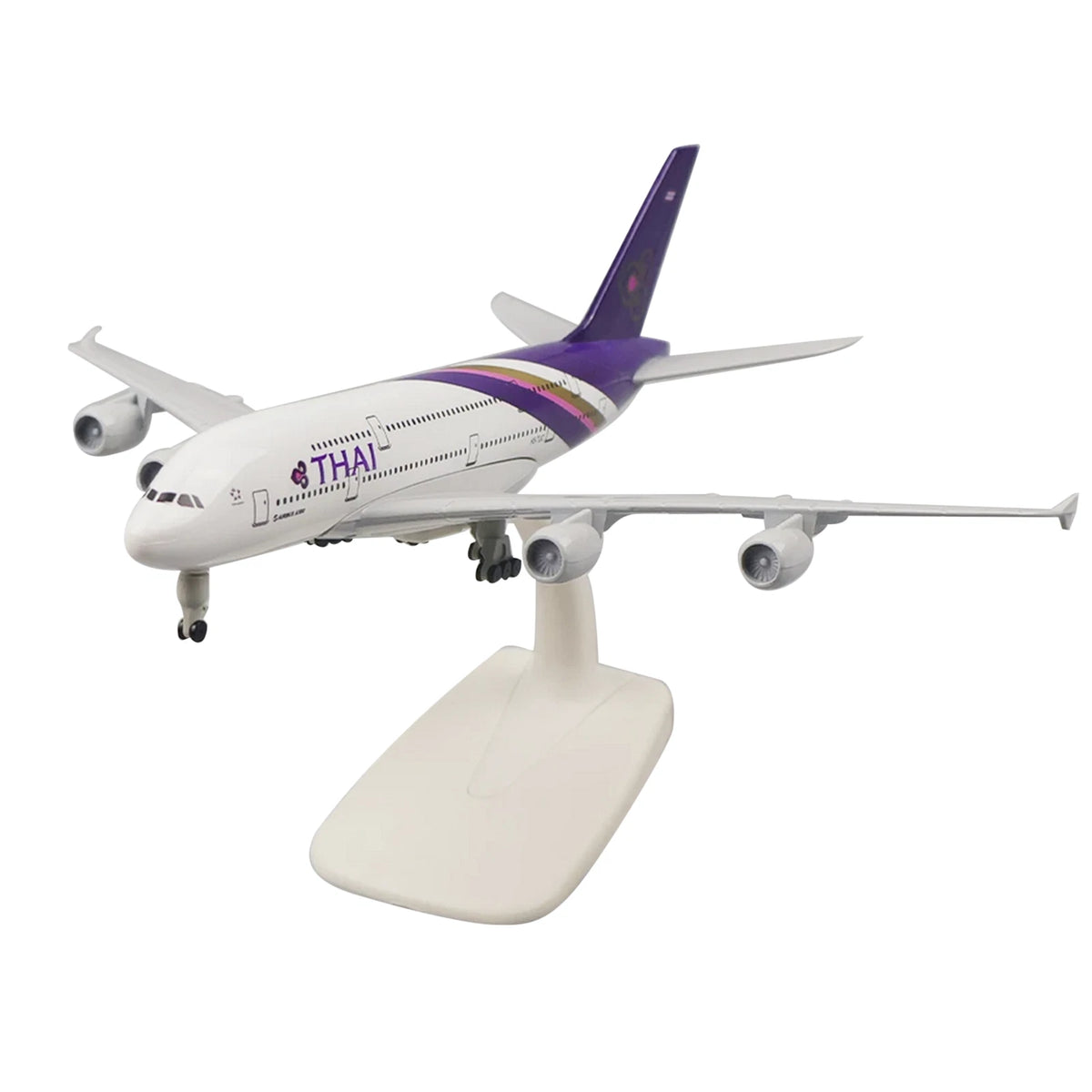1:400 20cm Aircraft Thai Airways A380 Alloy Plane Model Craft Souvenir Ornaments