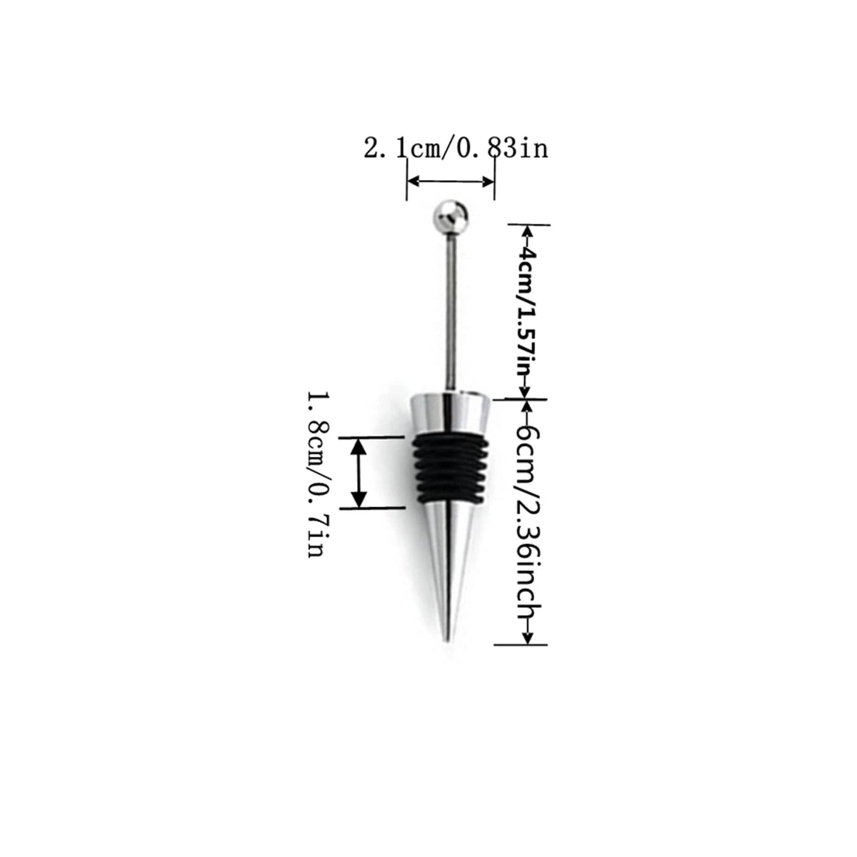 10Pcs Wine Stoppers for Bottles, ENLAYER Stainless Steel 10PCS