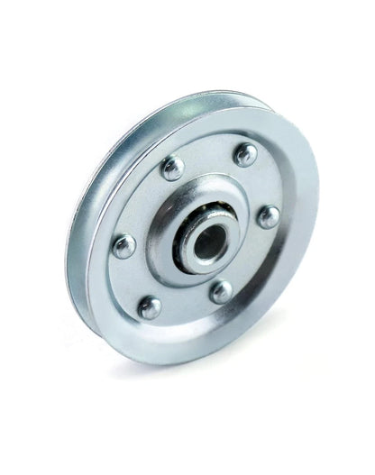 QWORK Extra Heavy Duty Garage Door Pulley, 3 INCH 200LB, 2 Pack, Silver
