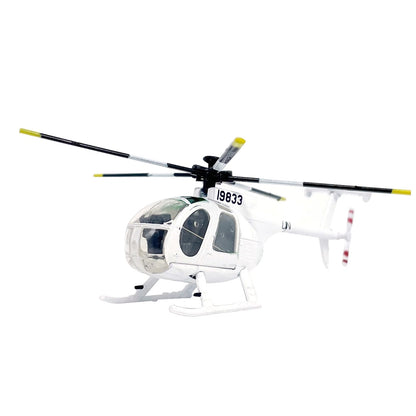 1PCS 2.8in US Army MH-6 Little Bird Helicopter Finished Model Toy Gift Kit