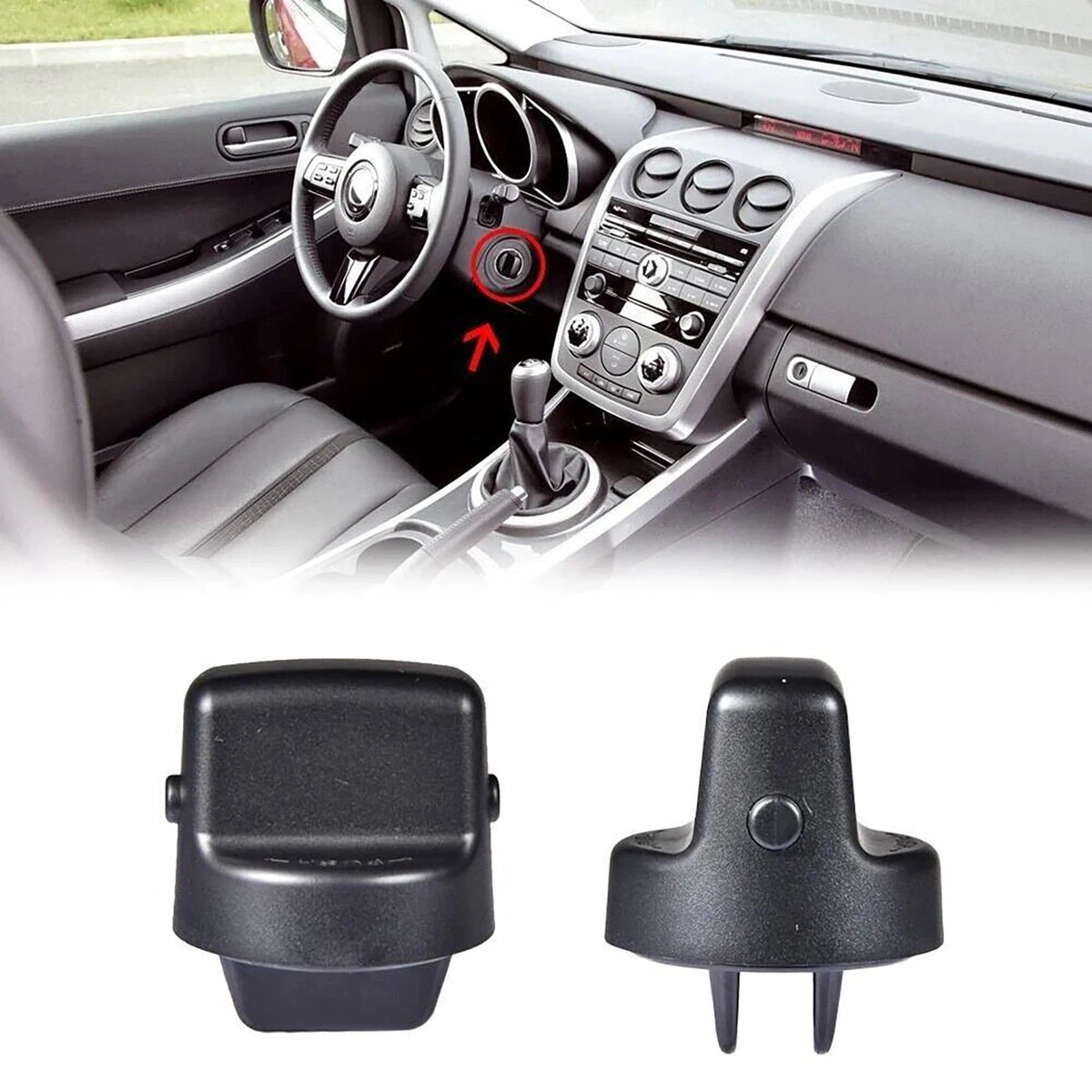 Keyless Ignition Start Switch Knob Cap & Insert Parts For Mitsubishi Outlander