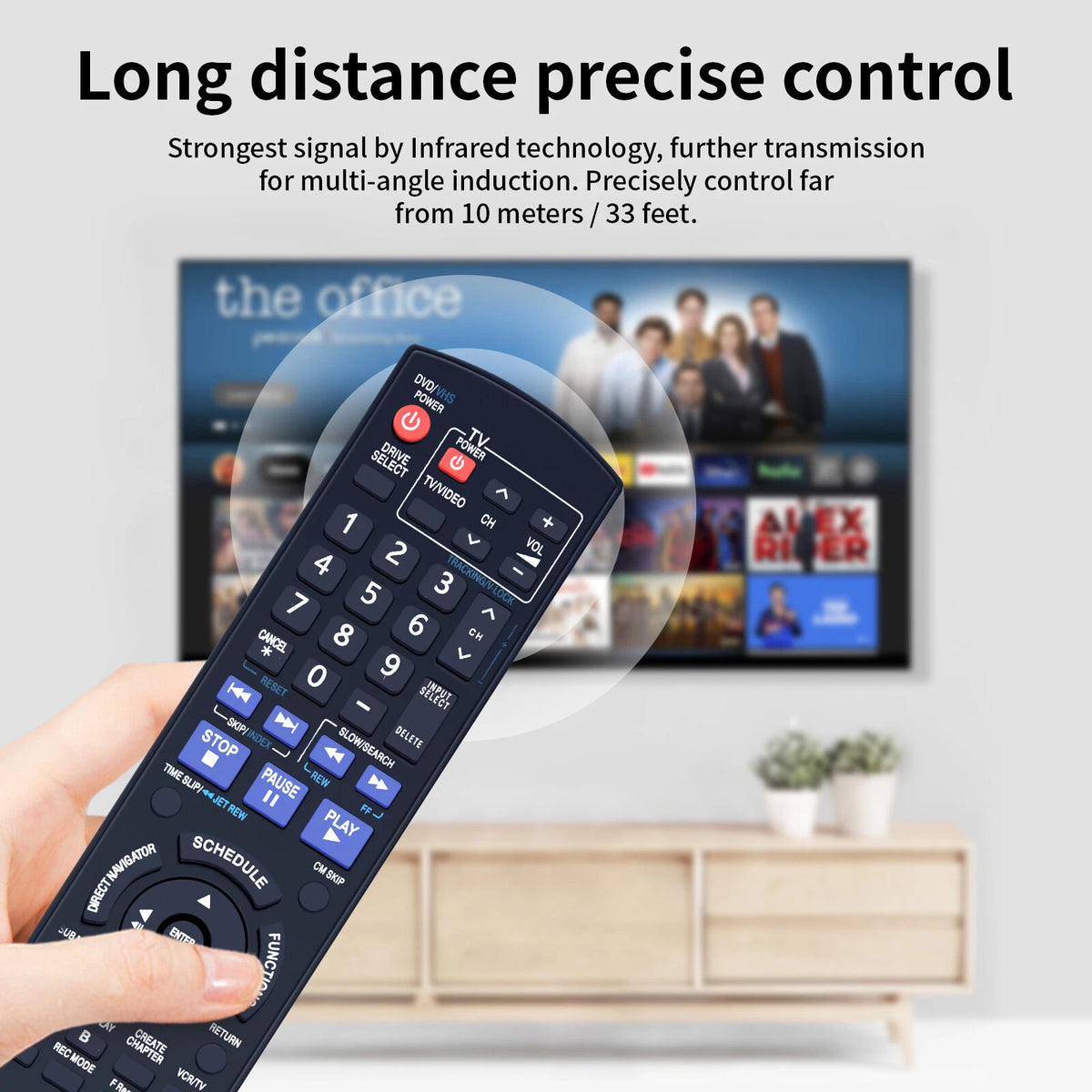 EUR7659T80 For Panasonic DVD Recorder Player Remote Control DMR-EZ475VK