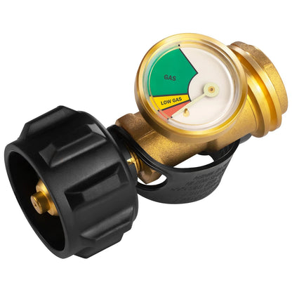 DOZYANT Propane Tank Gauge Level Indicator Leak Detector Gas Standard, Black
