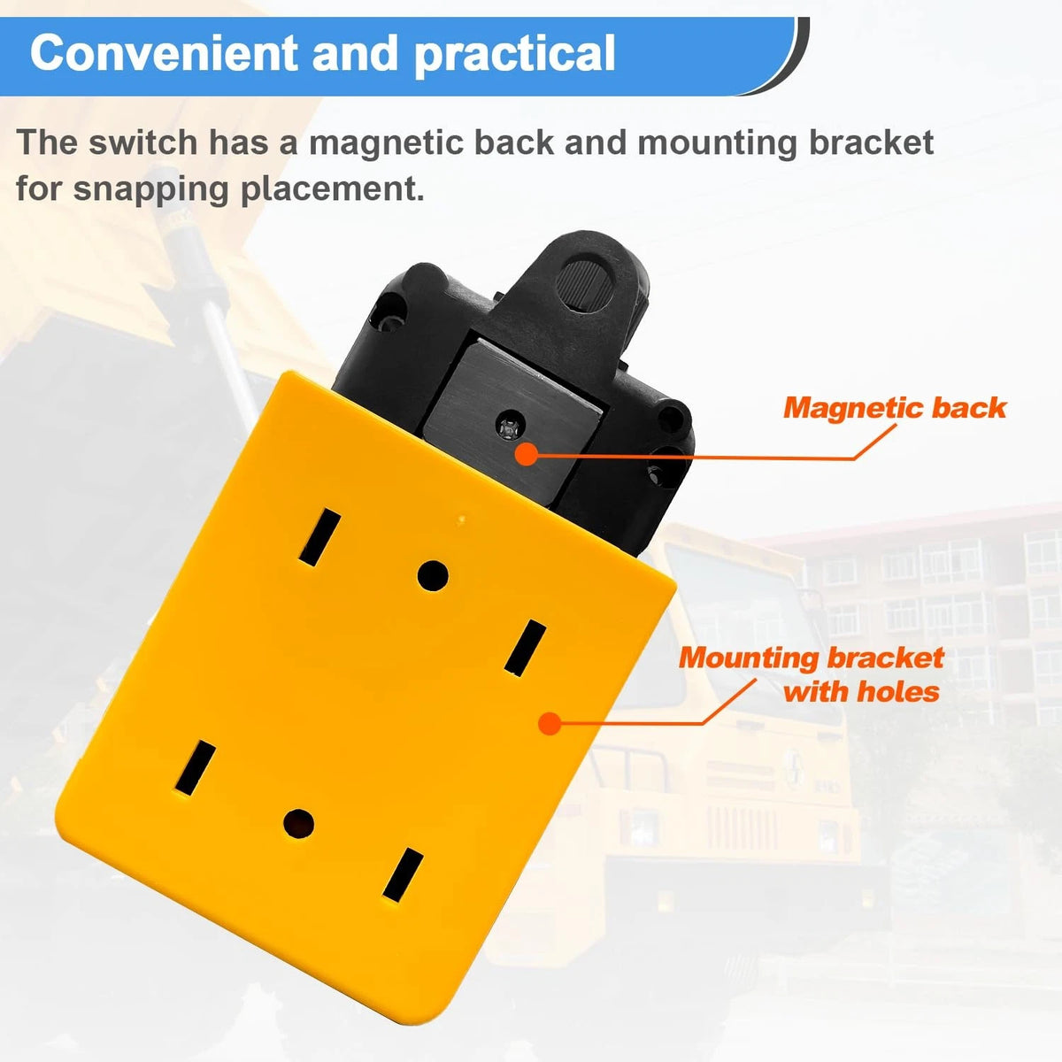 mxuteuk 4 Wire Dump Trailer Remote Control Switch 12V DC Up Down for...