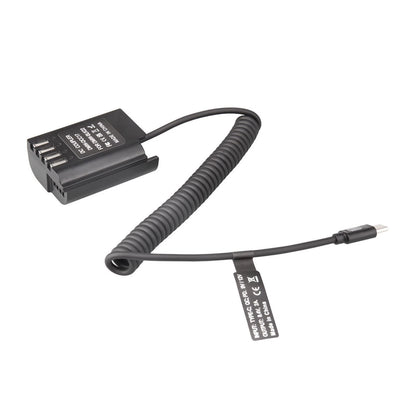 USB-C to DMW-BLK22/DCC17 Dummy Battery Power Cable For Panasonic GH3 Camera