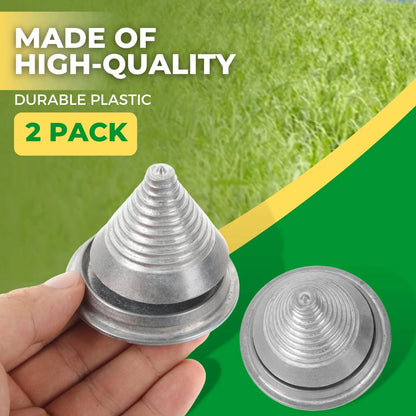 TonGass (2-Pack Metal Precision Blade Balancers for Lawn Mower 2pk, Silver