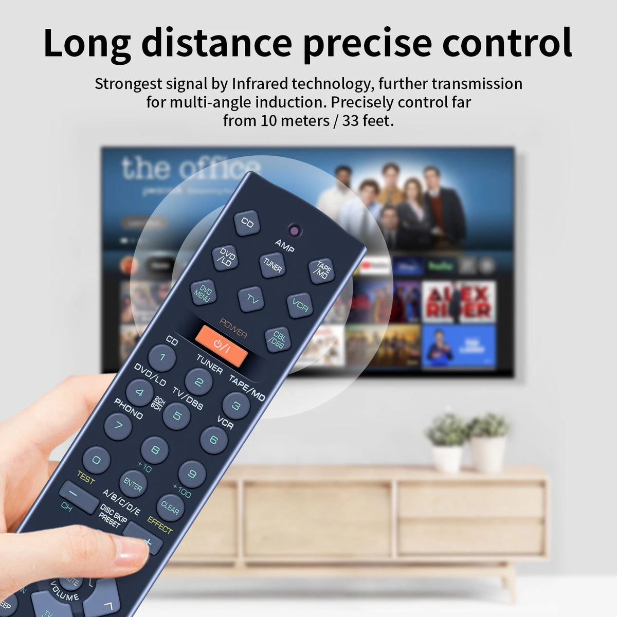 RAV202 V342600US For Yamaha AV Receiver Remote Control RX-V395 HTR-5130