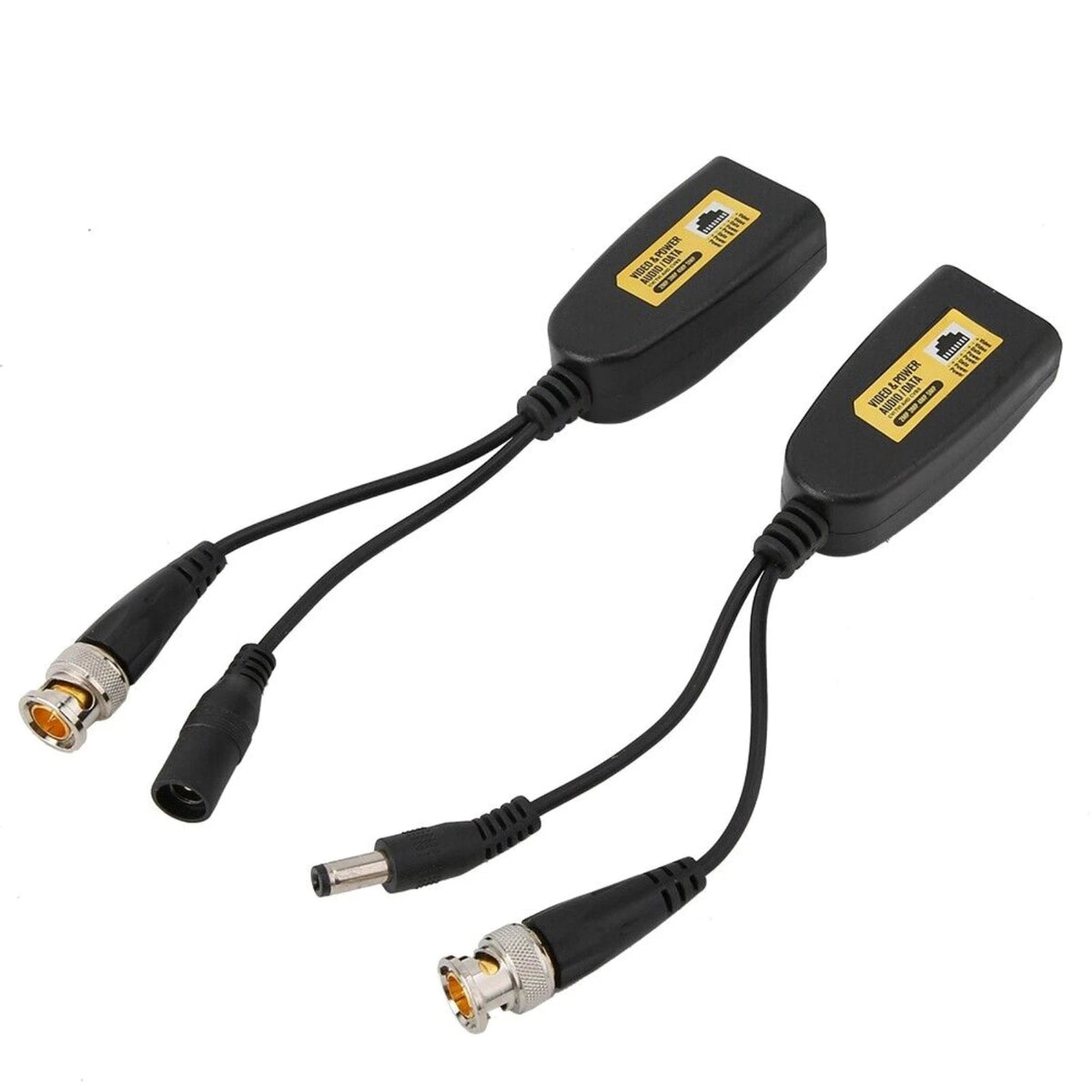 Anti-Interference BNC To POE Adapter Balun Connector For Surveillance