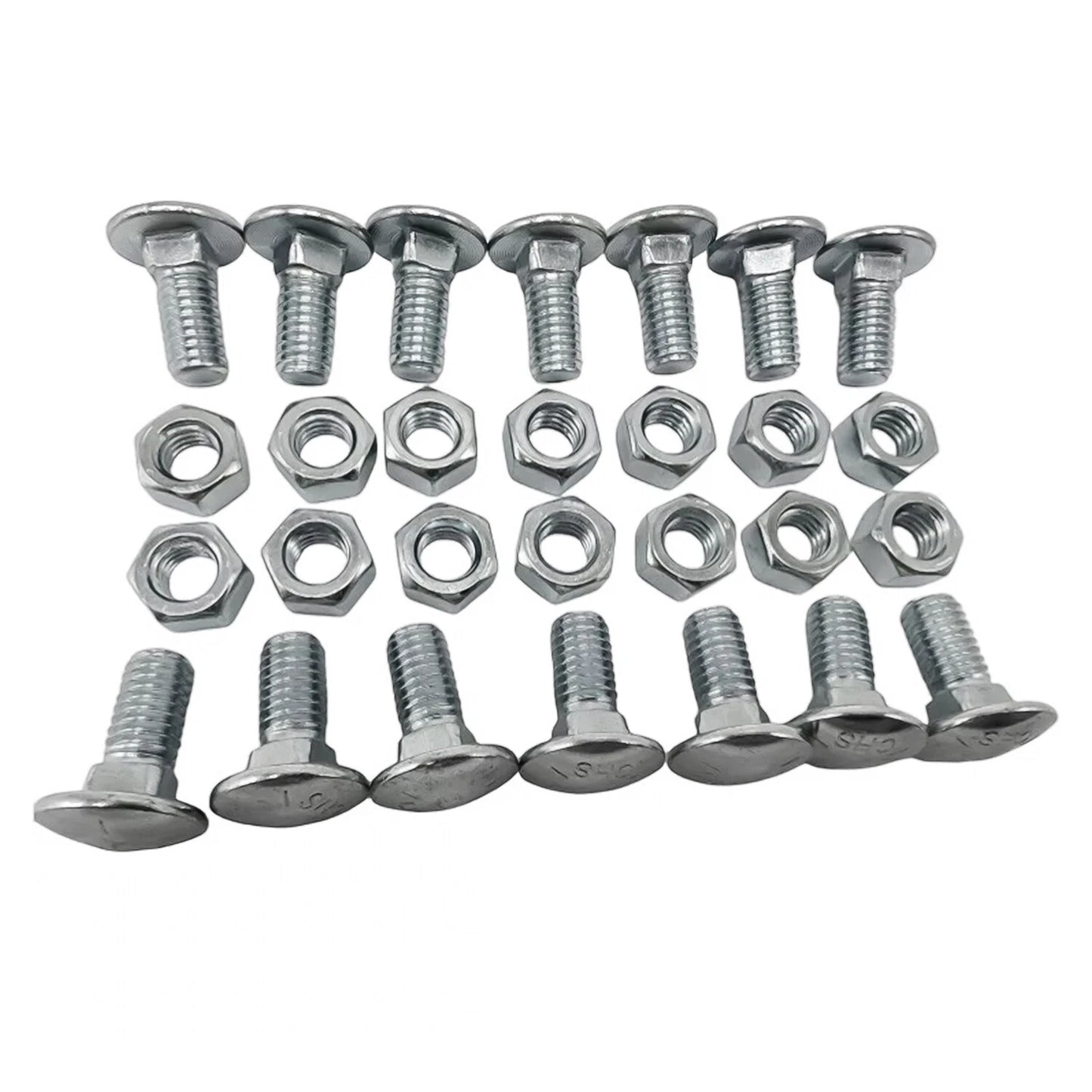 28pc Bumper Bolts Kit Metal Cap Front+Rear For Chevelle Nova Lemans Cutlass