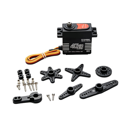 25T Arm High Torque 40kg Metal Steering Gear Digital Servo For 1/8 1/10 RC Car