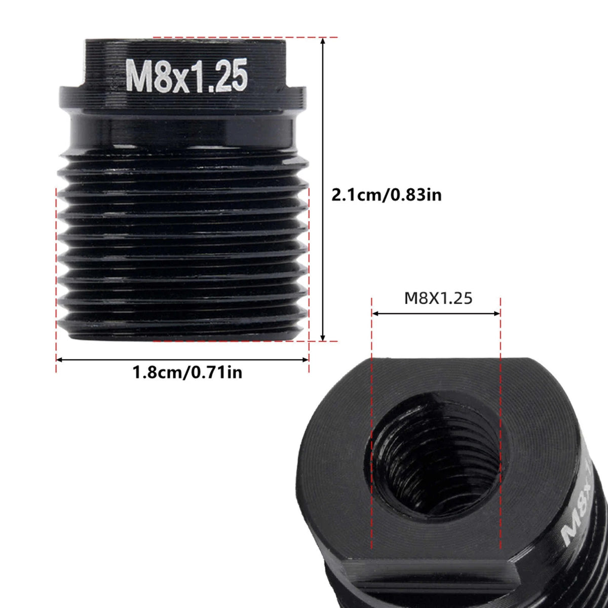 Car Gear Shift Knob Thread Converter Set for DIY Projects and Auto Workshops