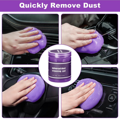 Viewsun Windshield Cleaner Tool, 17Pcs Purple Car Interior Cleaning