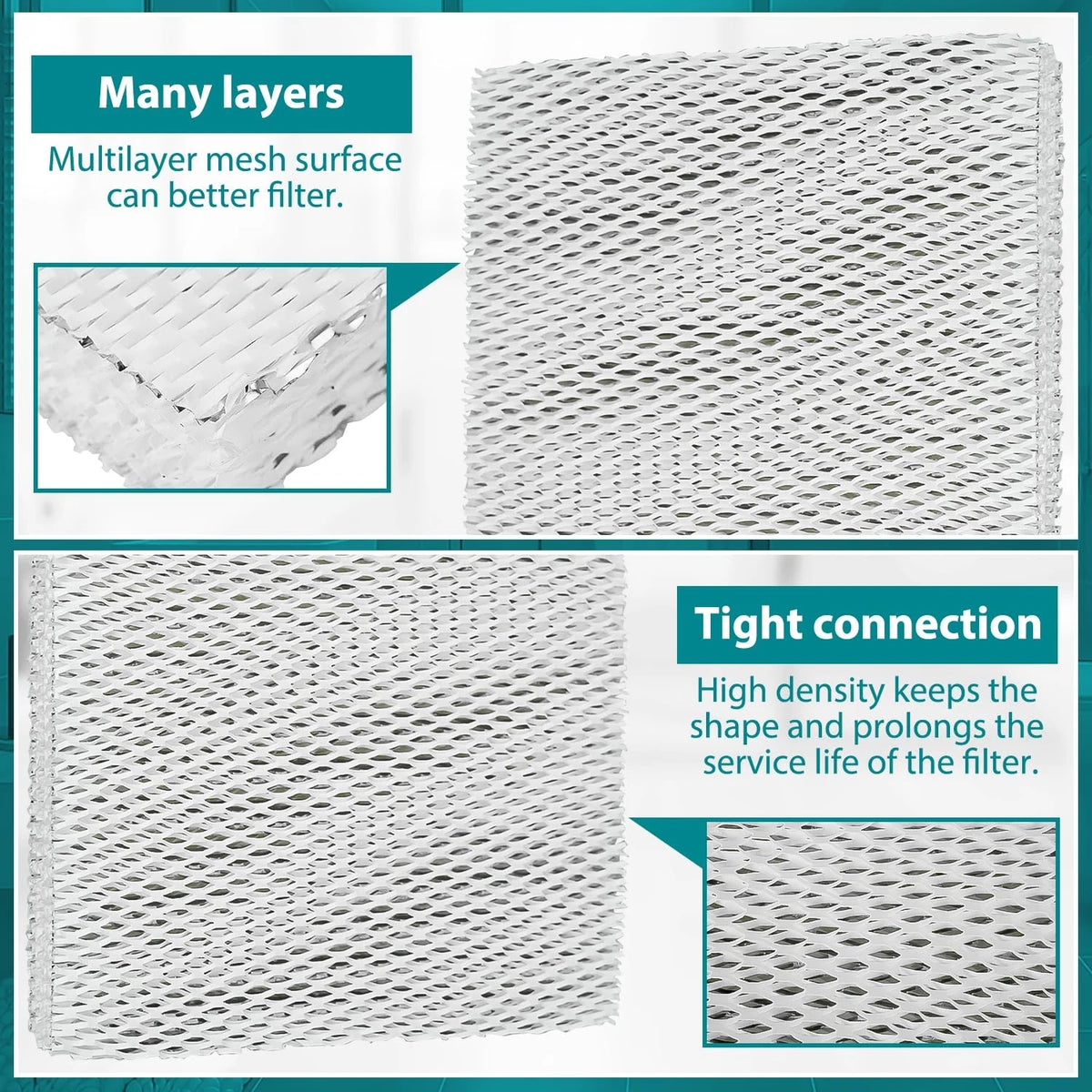 HASMX 1-Pack Replacement Humidifier Filter Pad for 10" x 13" x 1-5/8"