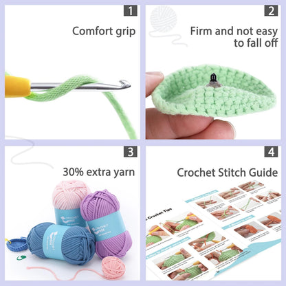 Complete Beginners Crochet Kit - Owl Kit, All You Need for Owl, owl
