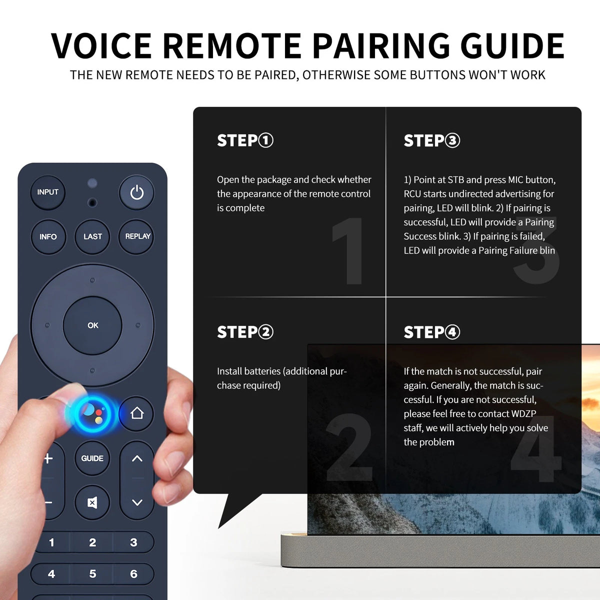 RC552 Voice Remote Control For Verizon FiOS TV One Set Top Box