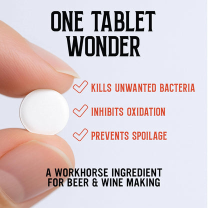 Craft A Brew - Campden Tablets - Sodium Metabisulfite - Sterilant for...
