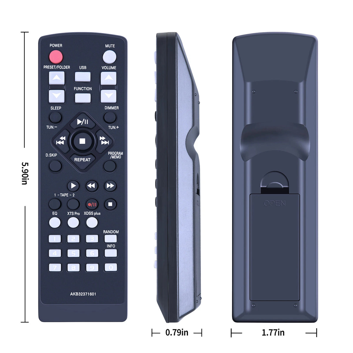 AKB32371601 Replace Remote Control For LG Audio LMS-W550 LM-U1050 LM-U1350